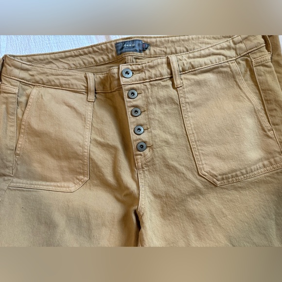 Torrid High Rise Stretch Button Fly Mom Jeans Ankle Fringe Hem Size 16 NWT - Picture 4 of 6